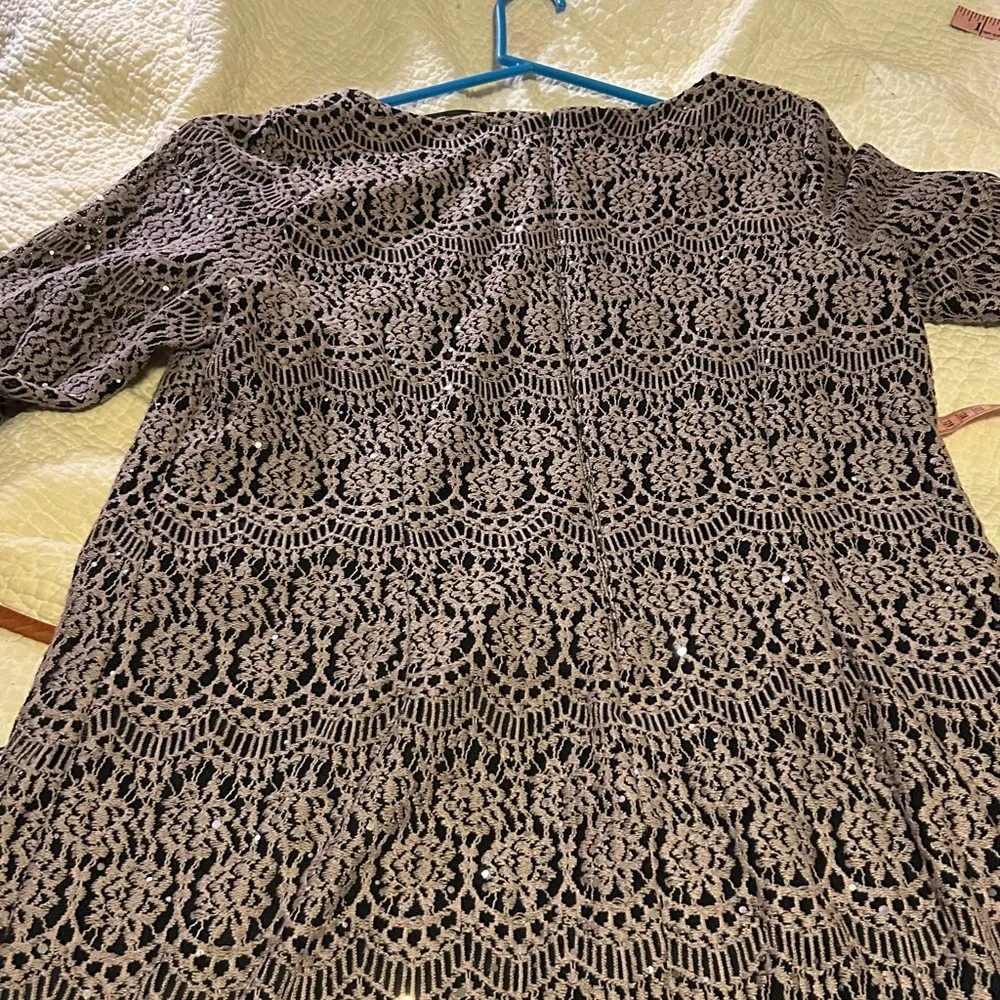 Jessica Howard Black Lace Long Sleeve Dress - Picture 7 of 7